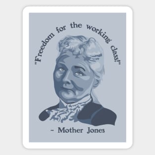 Mother Jones Portrait and Quote Magnet